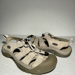Keen Newport H2 Women’s Size: 7 Beige Leather Hiking Waterproof Sport Sandals
