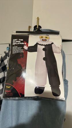 Open box Art the clown inflatable Halloween costume