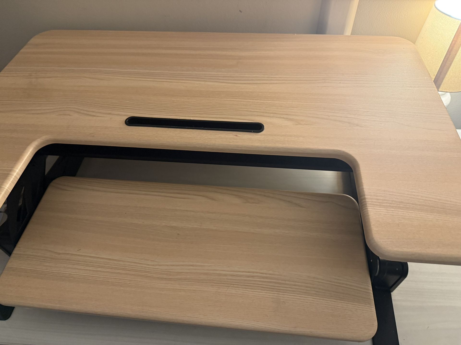 West elm Table with Standing Desk Attachment