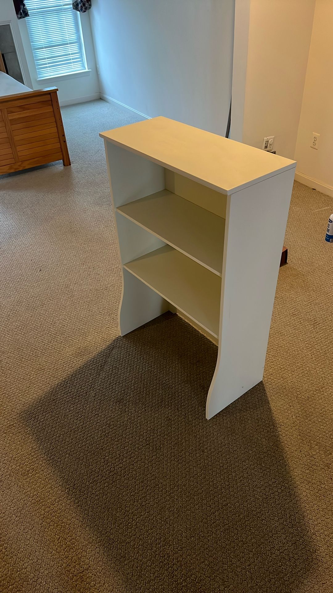 white shelf