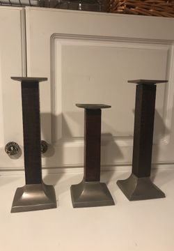 3 Candle Holders Set