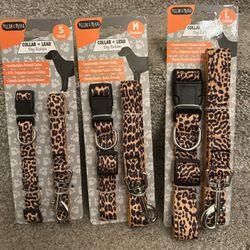 Leopard Print Dog Collars And Leashes