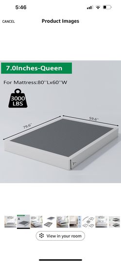 Metal Box Spring With Cover