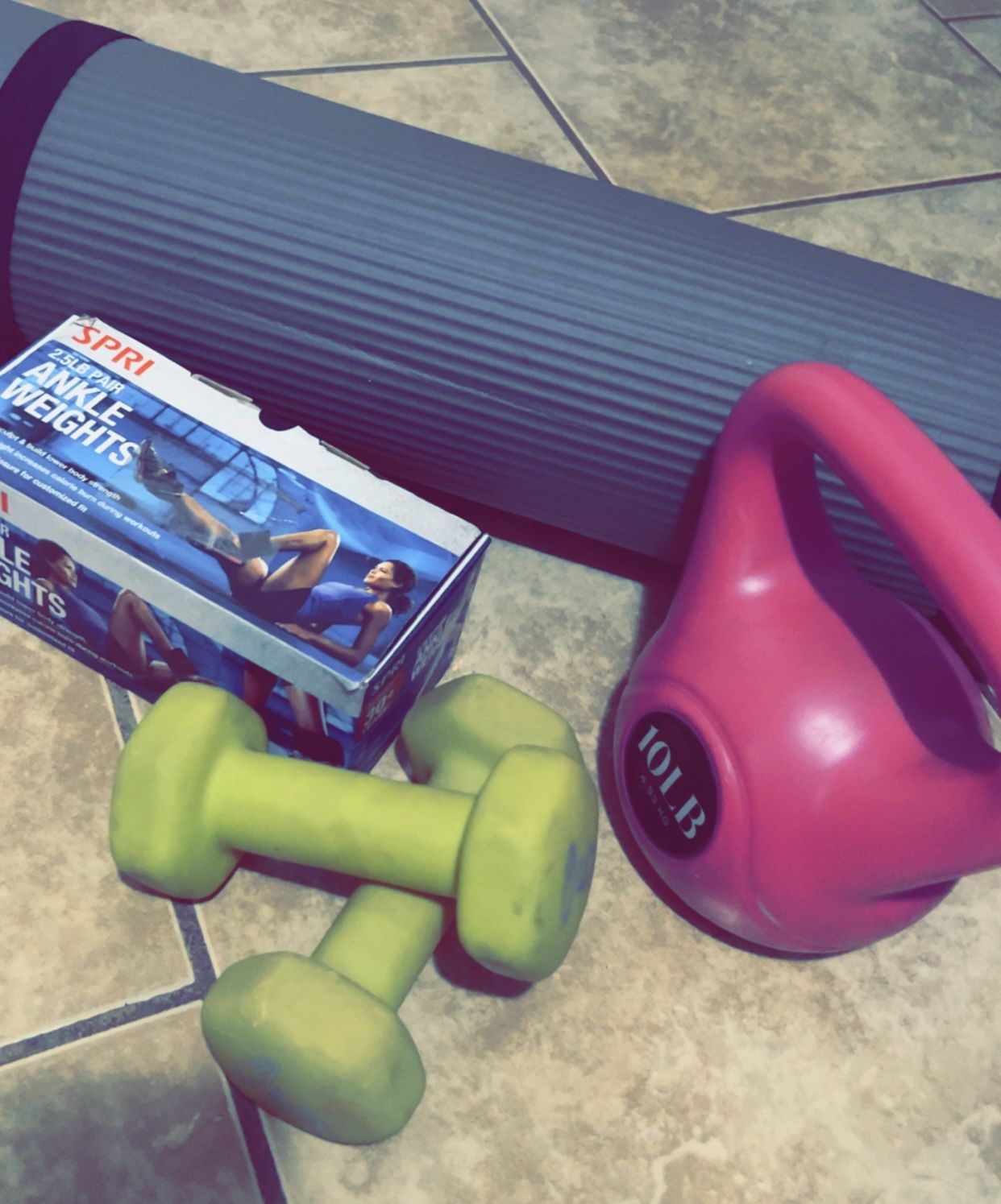 Dumbbells and kettlebell, Ankle Weights Set