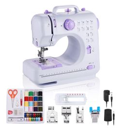 Portable Mini Sewing Machine (12 Stitches, Foot Pedal) – 3 Available
