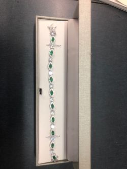 Silver Bracelet With Zirconia Diamonds