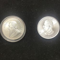 (2) 1 Oz Silver Rounds 