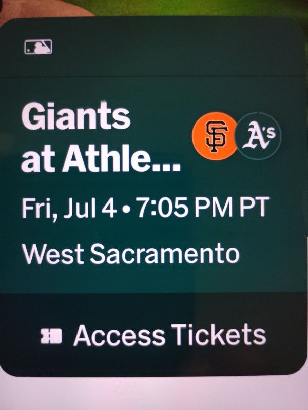 Ticket To Game And Firework Show