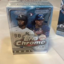 2021 TOPPS CHROME BASEBALL BLASTER BOX - FACTORY SEALED