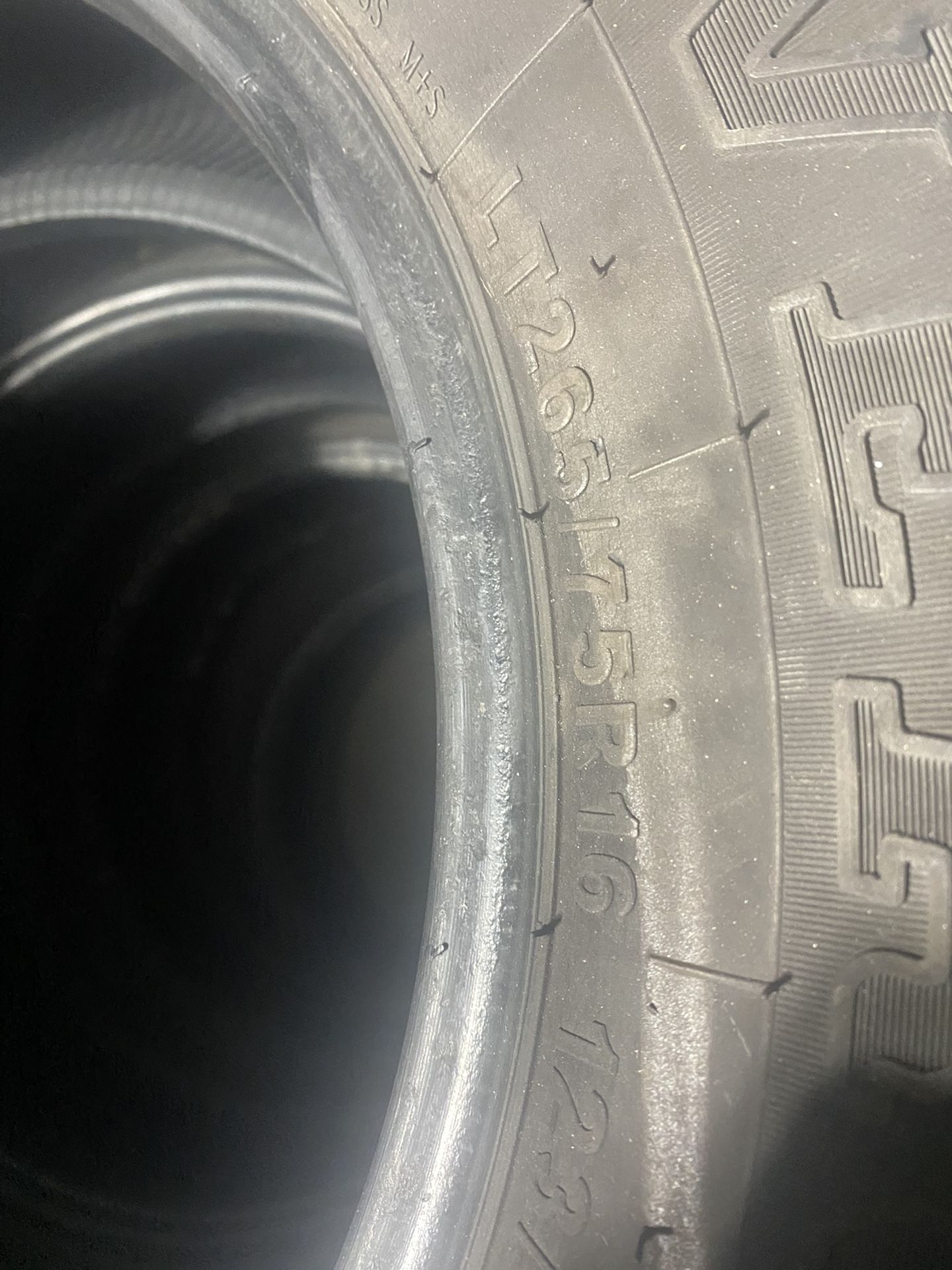 LT 265/75/16 Used Tires 