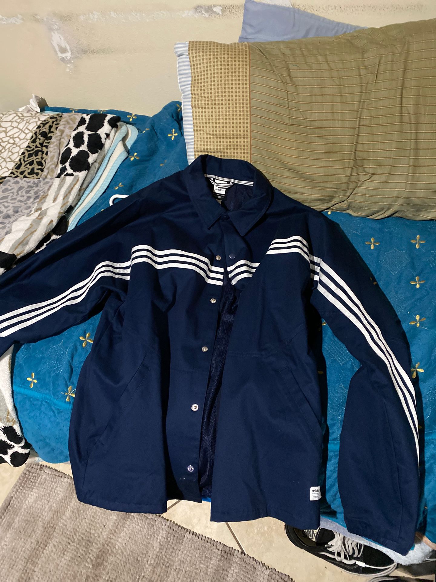 Adidas navy blue jacket