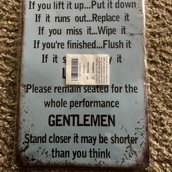 Bathroom Sign 
