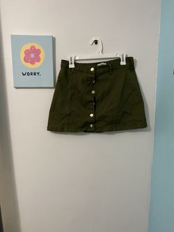 Green skirt