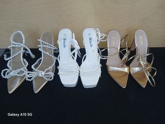 3 Pairs Sexy High Heel Shoes Size 7.5 $29