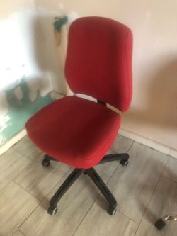 Red desk chair