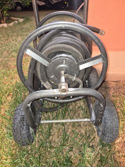 Hose Reel Cart, Hose Cart with Wheels Heavy Duty,