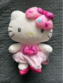 NEW Hello Kitty 12 inch Plush Girly Ribbon