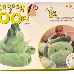 Animal Adventure Sqoosh 2 Poof Jumbo Cuddly Ultra Soft Plush Stuffed Animal Dino