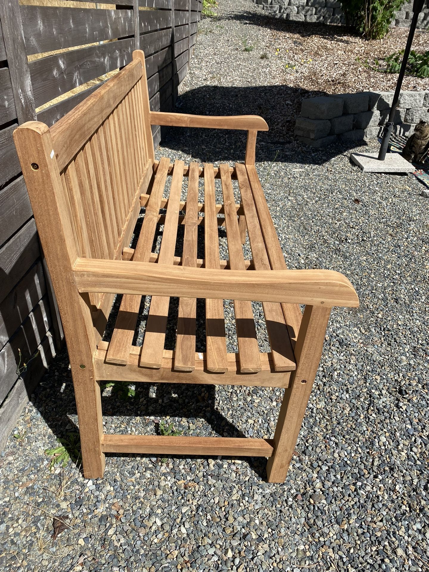 Teak Patio Garden Bench (new)