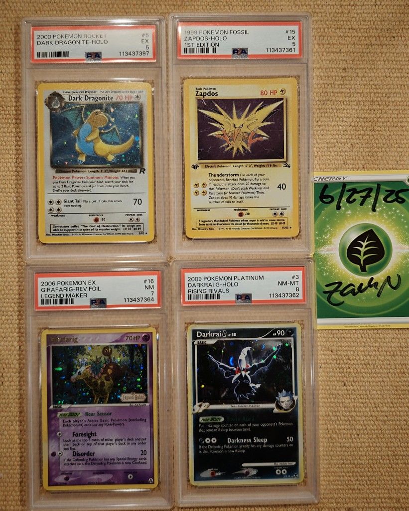 VINTAGE 2 POKEMON SLABS