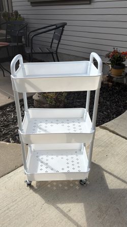 3-Tier Rolling Utility Cart with Handles