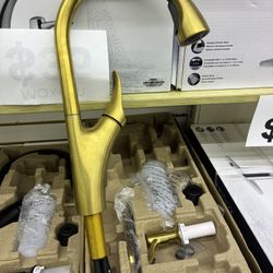 Kohler Gold Kitchen Faucet With Soap Dispenser