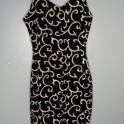Black And Gold Dress