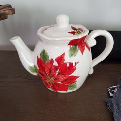 Sketch Pointsetta Tea Pot