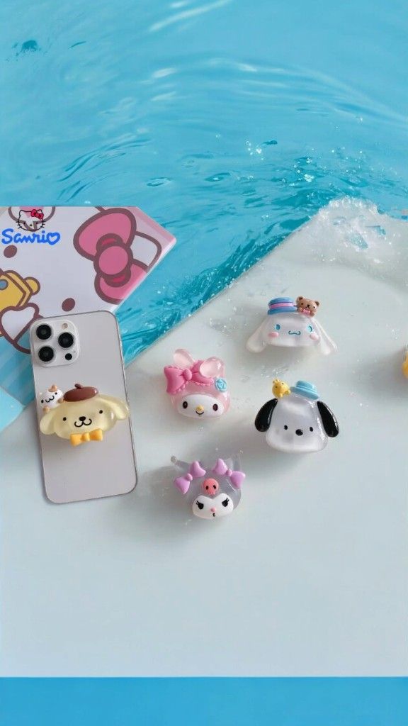 Kawaii Sanrio Pudding Dog Phone Poppit/holder