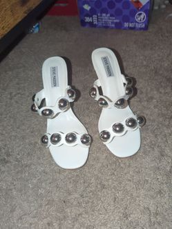 Steve Madden White Heels