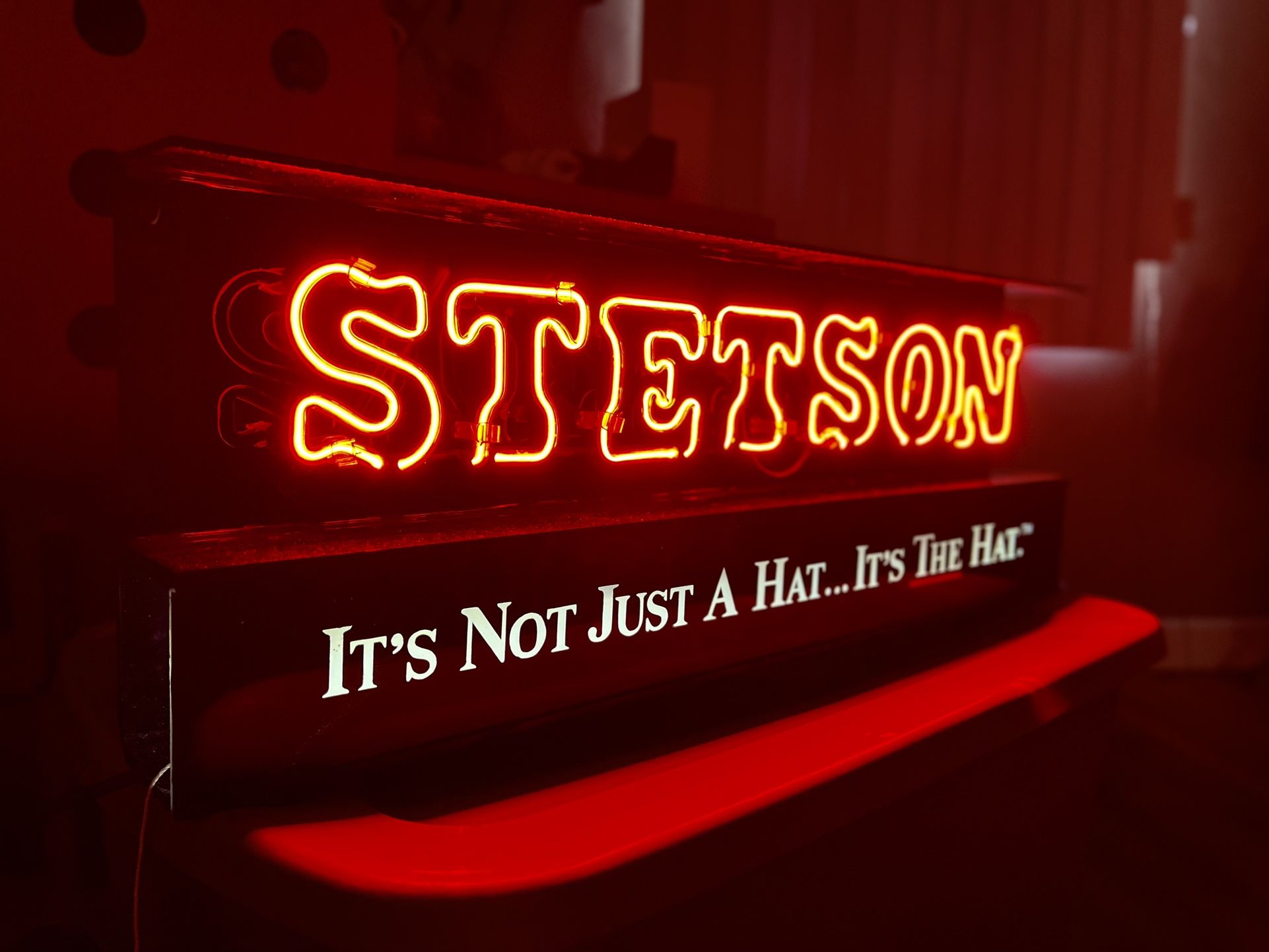 Original Stetson Hat Company Neon Sign - Collector Item