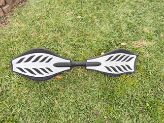 Razor RipStik Caster Board Classic - Silver, 2 Wheel Pivoting Skateboard