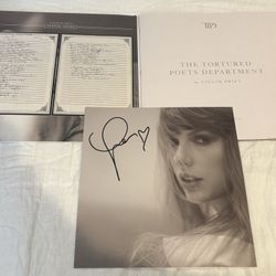 Taylor Swift Tortured Poets Department Vinyl The Manuscript Hand Signed W/ Heart