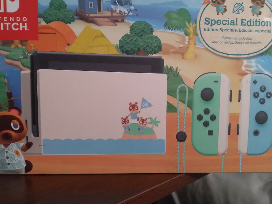 BRAND NEW Nintendo Switch Animal Crossing Special Edition Console
