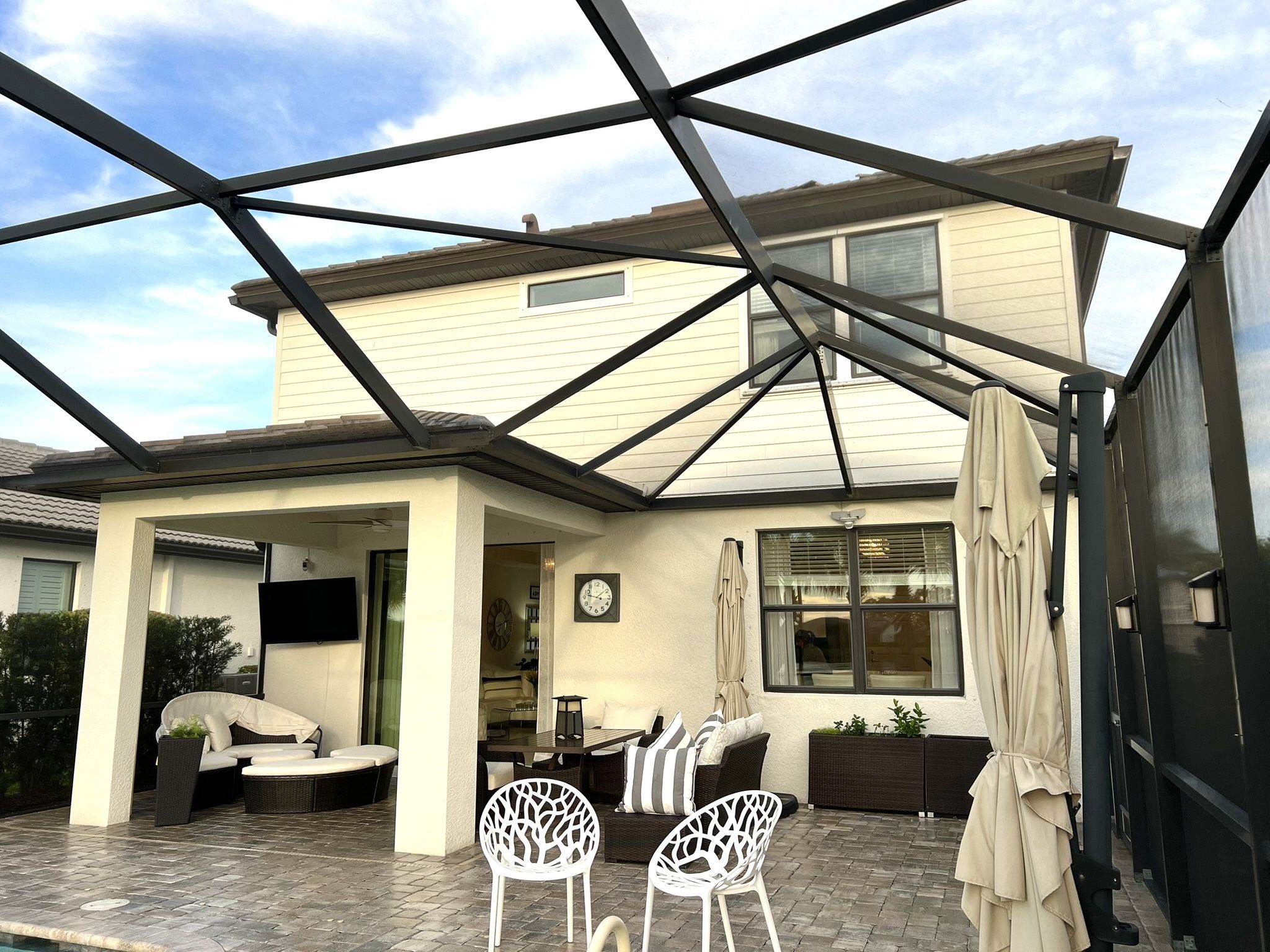 Elegant White Patio Chairs!