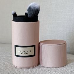 Gucci Pink Beauty Mini 4-Piece Brush Set with Round Box