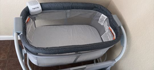 Ingenuity Dream & Grow Bedside Bassinet and Sleeper, AirLoom Handstitch Fashion, Baby Bed for Ages 0-12 Months