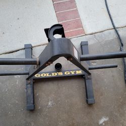 Gold's Gym plate weight rack and bar bell holder