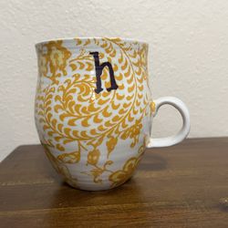 Anthropologie Homegrown Monogram ‘h’ Mug