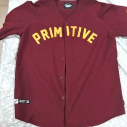 Primitive Maroon Baseball Jersey