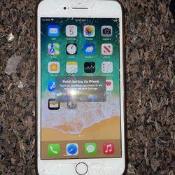 iPhone 8 Plus Cracked Screen Works Fine As IS Gold 64GB TMobile 