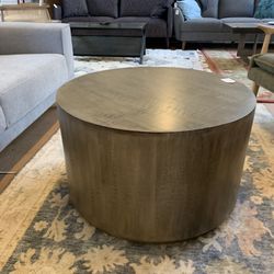 Drum Coffee Table Gray