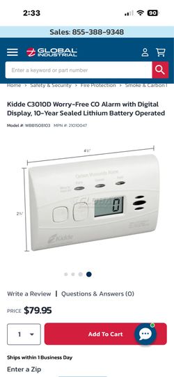 Carbon monoxide alarms