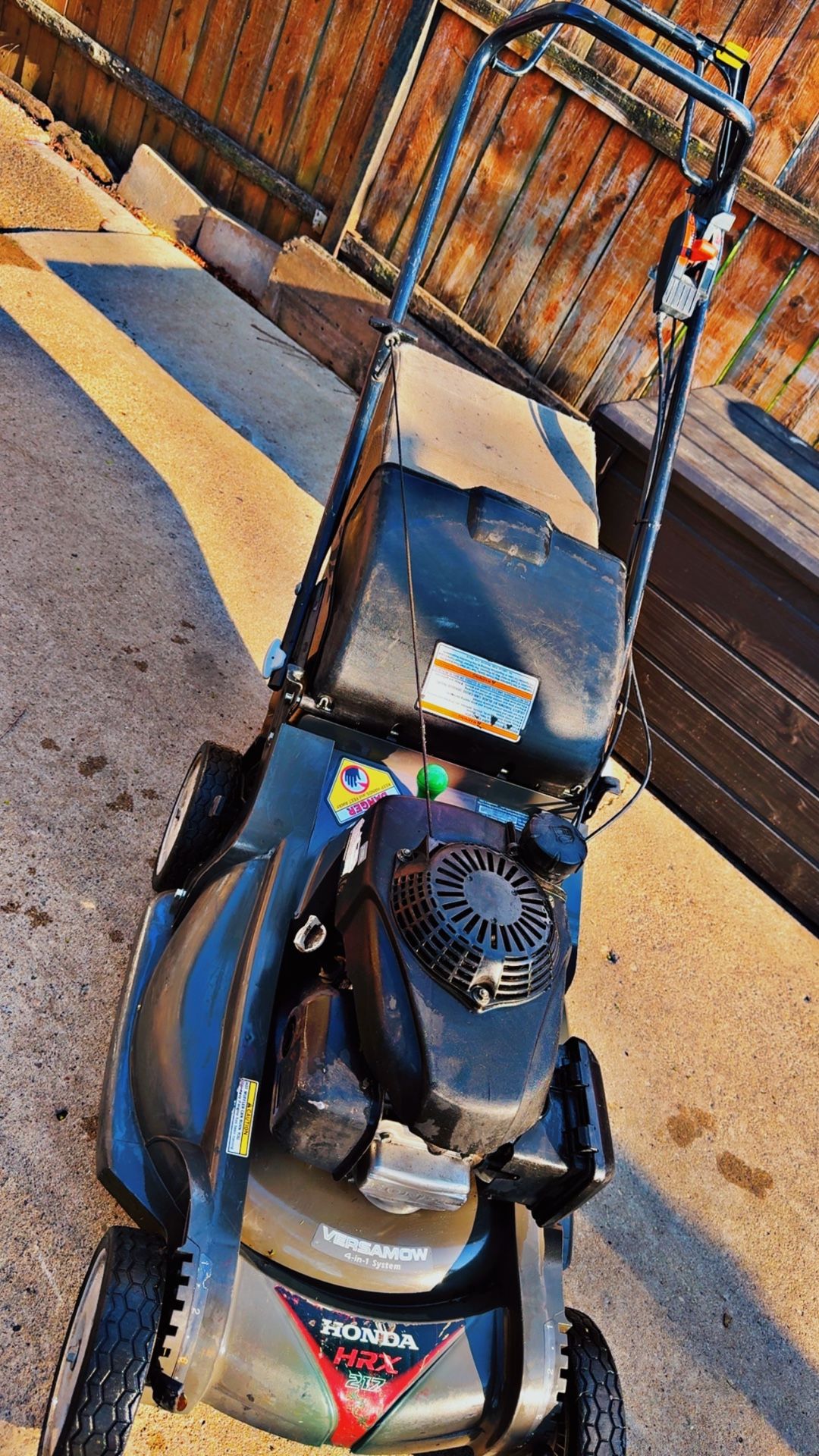 Honda HRX Hydro Self-Propelled Lawn Mower with RotoStop Blade Stop System, 201cc Honda