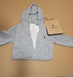 Polo Ralph Lauren Gray Zip-Up Hoodie