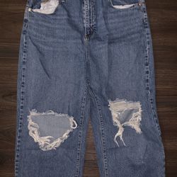 Vintage Mid Waisted, Blown Out Jeans 
