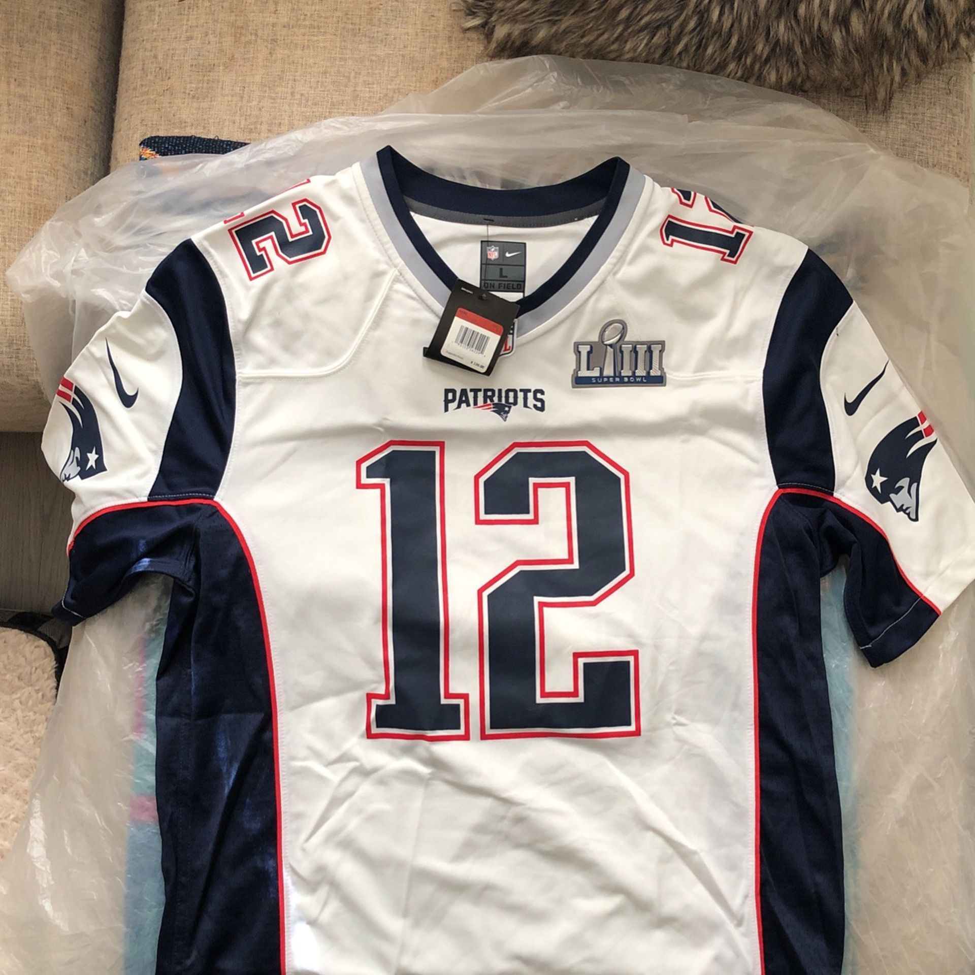 New England Patriots Nike Brady Jersey Adult Large