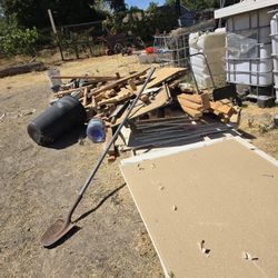 Use sheetrock and two by fours