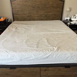 King Size Living Spaces Bed frame And headboard