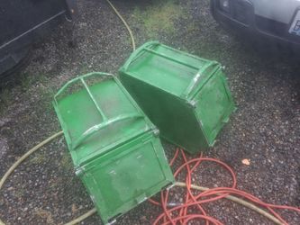 Metal grass catcher bags
